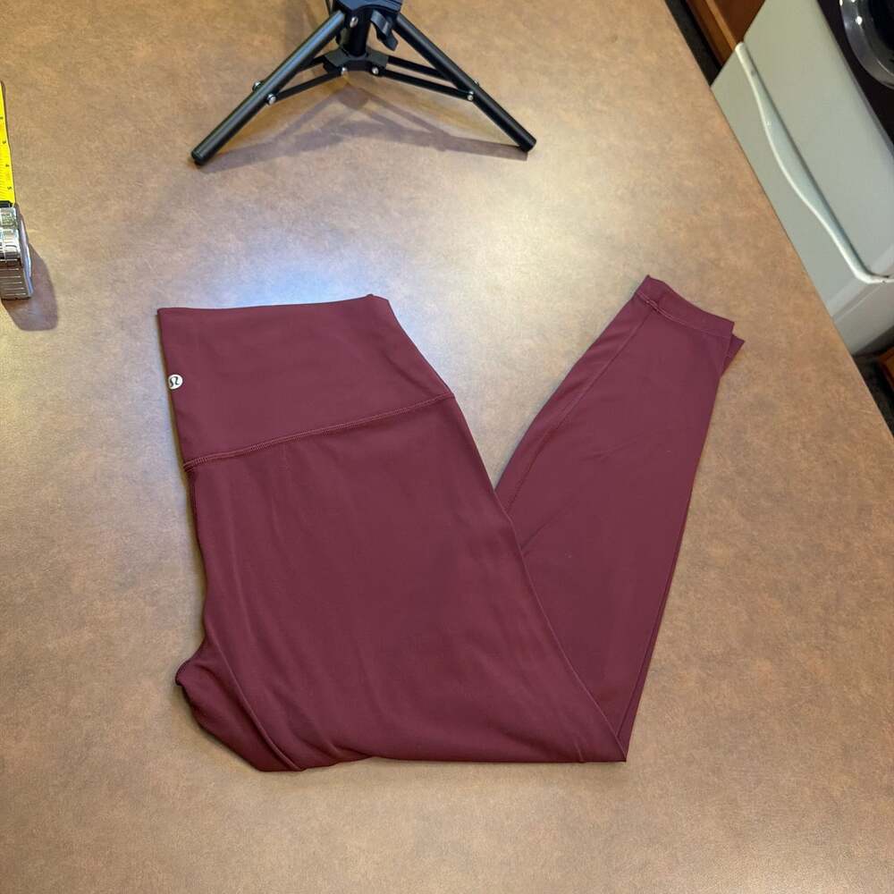 Lululemon Align High-Rise Leggings  Maroon Size 14 Yoga Pants